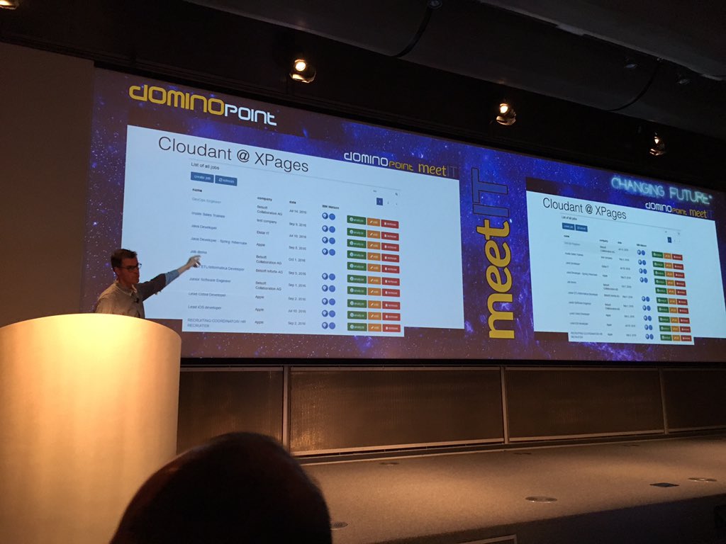dominopoint's tweet image. #meetIT16 @flinden68 #cloudant #bluemix