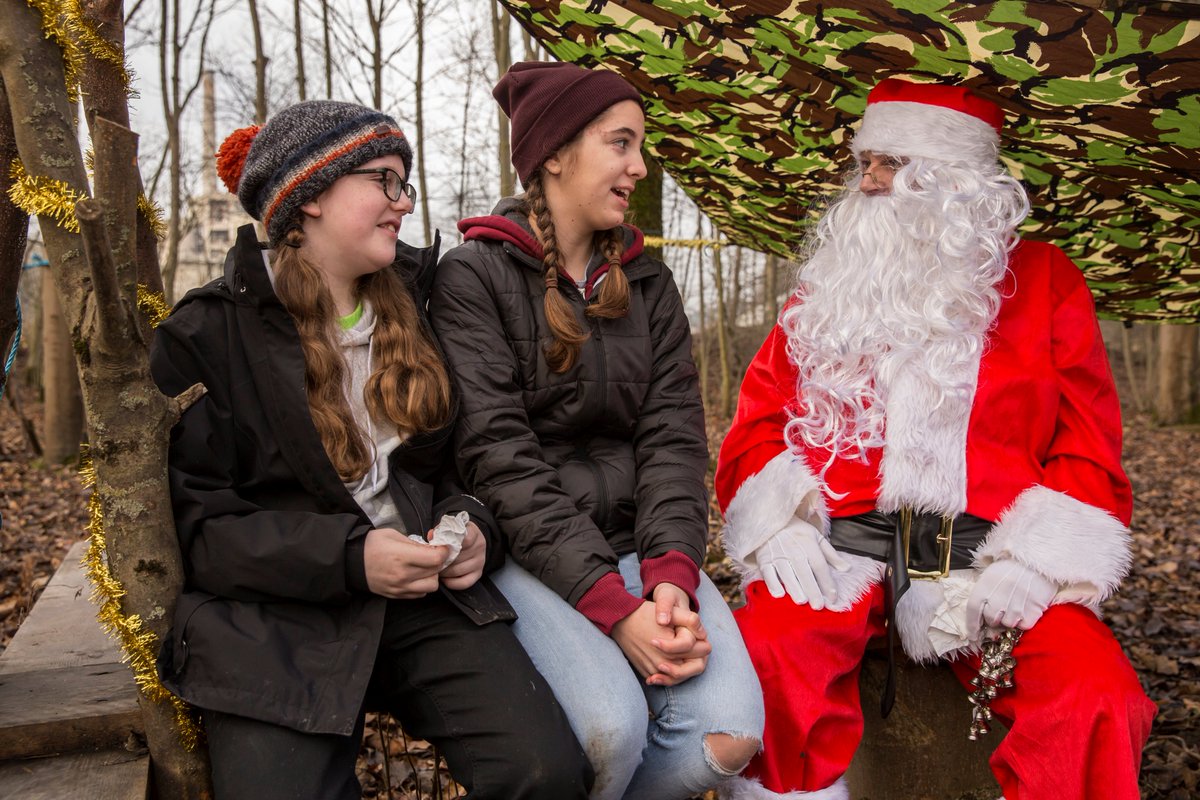 hopecement's tweet photo. @breedongroup Santa took time out on his travels to visit the children at Hope Cements Forest School event at the weekend.#thebigcountdown https://t.co/xvloEHNy0g