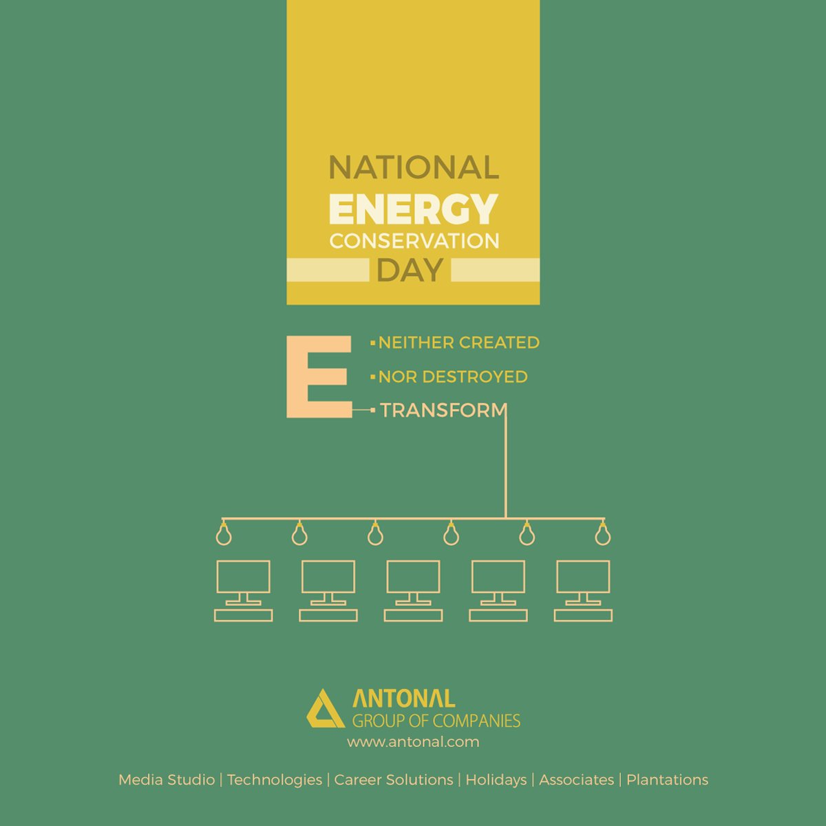 antonaltech's tweet photo. This National Energy Conservation Day, let’s commit to a greener future. #NationalEnergyConservationDay #SaveEnergy #Antonal https://t.co/bcWfraC8KU