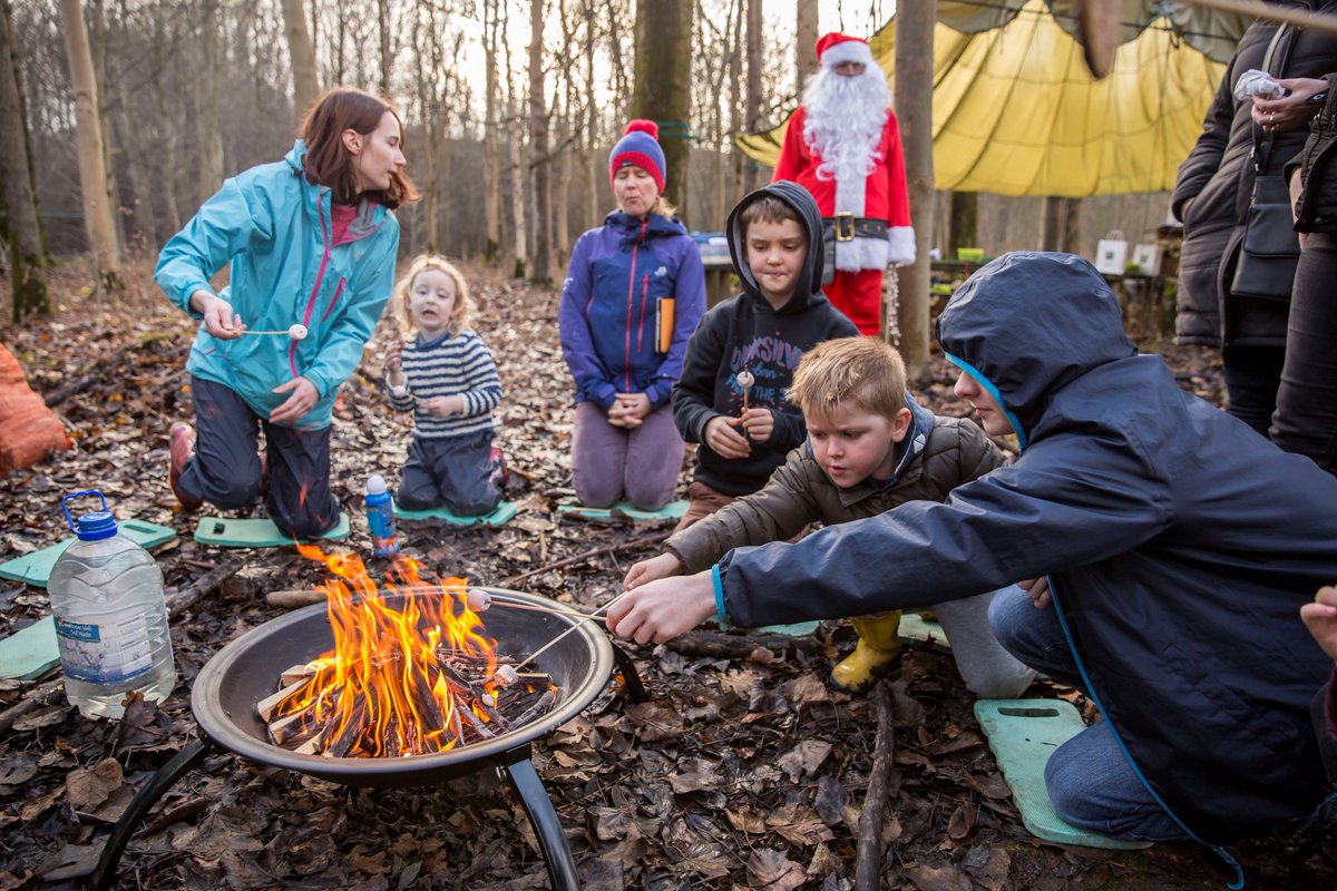 hopecement's tweet photo. @breedongroup Santa took time out on his travels to visit the children at Hope Cements Forest School event at the weekend.#thebigcountdown https://t.co/xvloEHNy0g