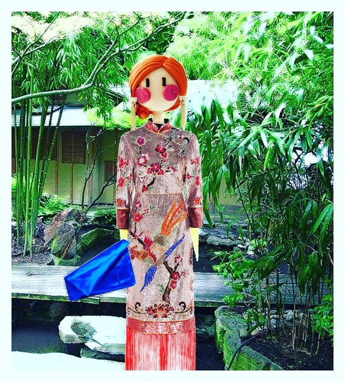 CookieAndChic's tweet photo. Paris.Melissa in Guimet Museum wearing #Gucci in #Cartier Expo called #jade 😍 #fashionblog #fashionblogger #style #fashion #fashionart https://t.co/Cn7ZTjhKEi