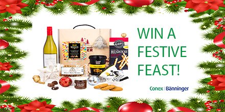 ConexBanninger's tweet photo. RT and follow to enter! In the spirit of Christmas, we’re giving away this festive hamper to 1 lucky winner. Who would you gift yours to? https://t.co/cY4kDpDc18