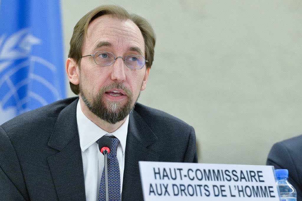 UKMissionGeneva's tweet photo. HC #Zeid @UN_HRC on #SouthSudan: #SexualViolence, #ethnic violence &amp; other #HumanRights violations widespread. LIVE: https://t.co/LtUnENaRqa https://t.co/uT4OsHMxeY