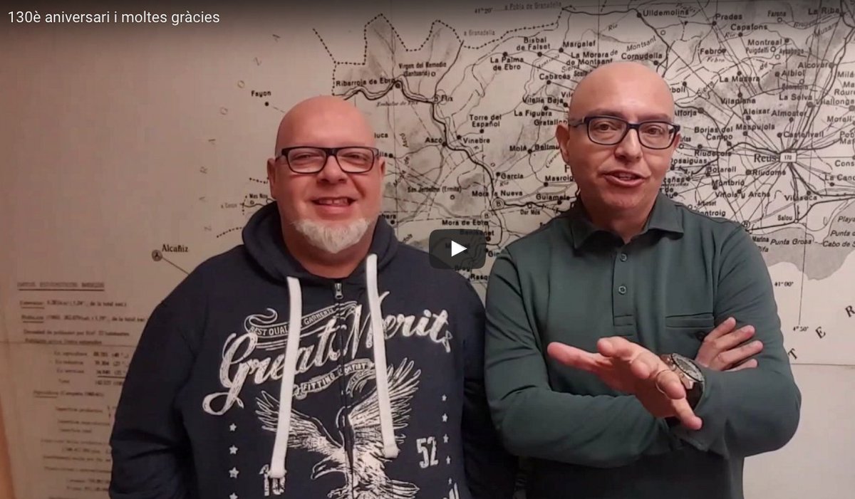 #Videoeditorial
130è aniversari i moltes gràcies
rcreus.cat/gracies/
<a href="/cambrareus/">Cambra de Reus</a> <a href="/TastosdeCuina/">TastosdeCuina</a> <a href="/ReusPromocio/">Reus Promoció</a>