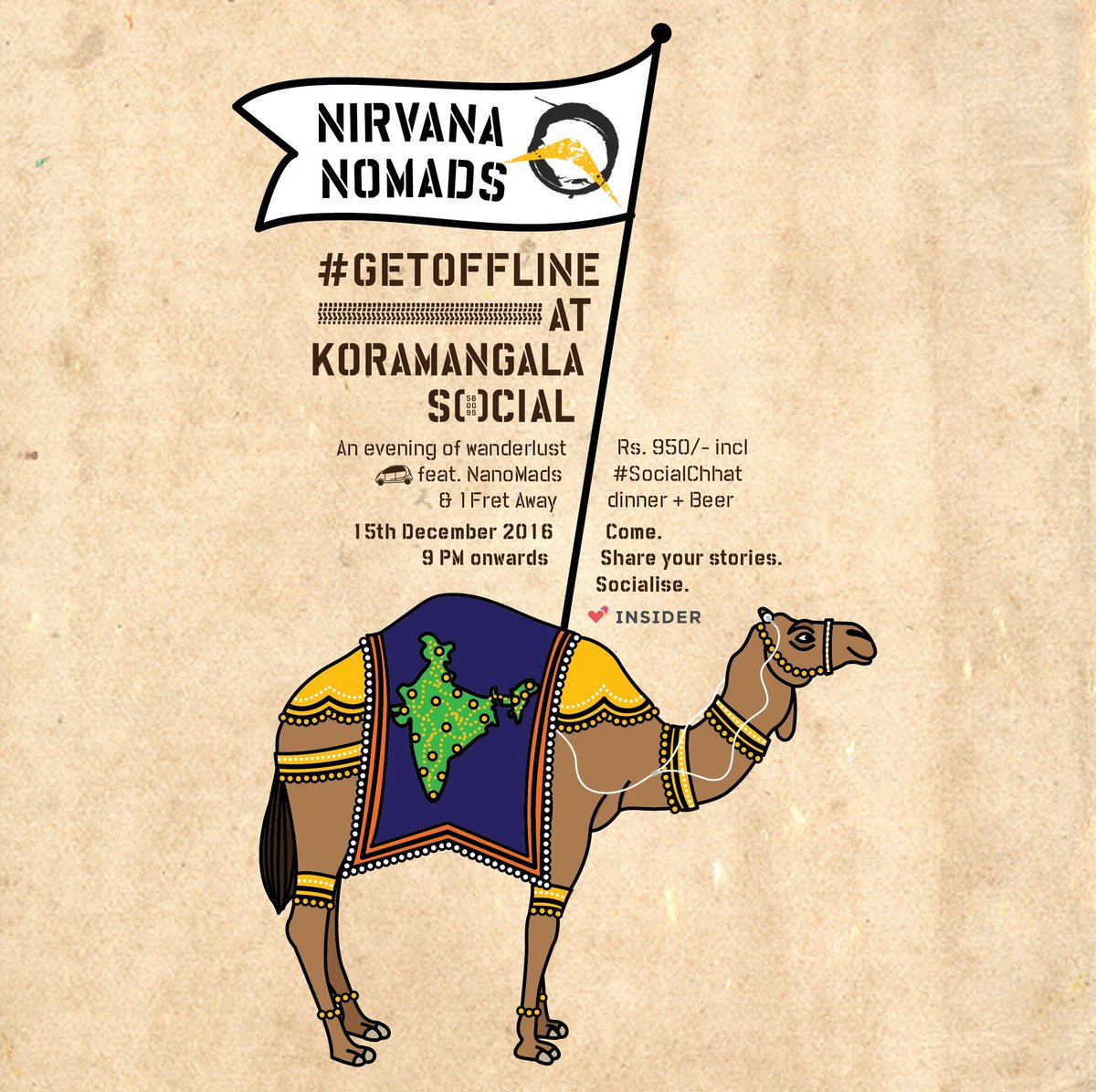 SocialOffline's tweet image. #getoffline with Nirvana Nomads at #KoramangalaSocial