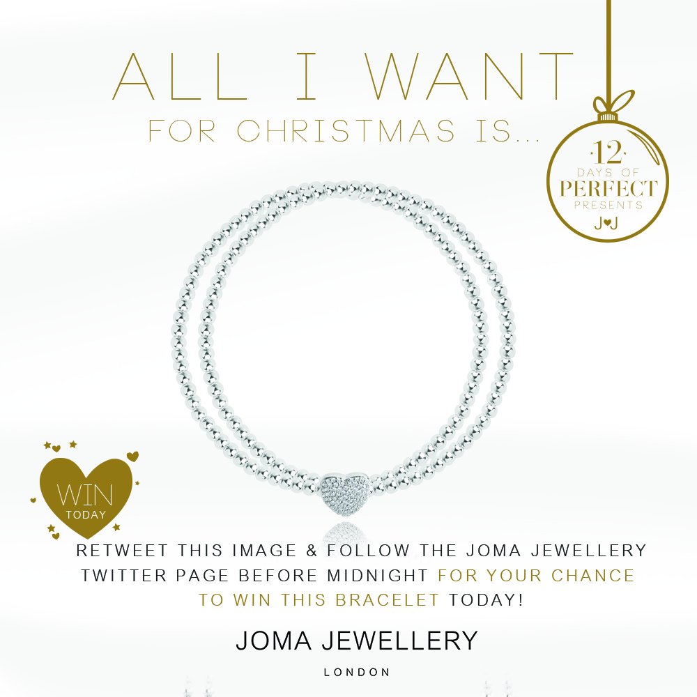 ALL I WANT FOR CHRISTMAS IS...Retweet and follow for your chance to win today!

JJ x

#competition #jewellery #bracelet #christmas