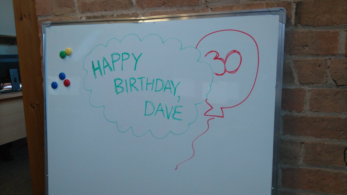 only_davey's tweet photo. Someone in my office earned their brownie points this morning... #thirtyAgain https://t.co/WBIrEnkE7H