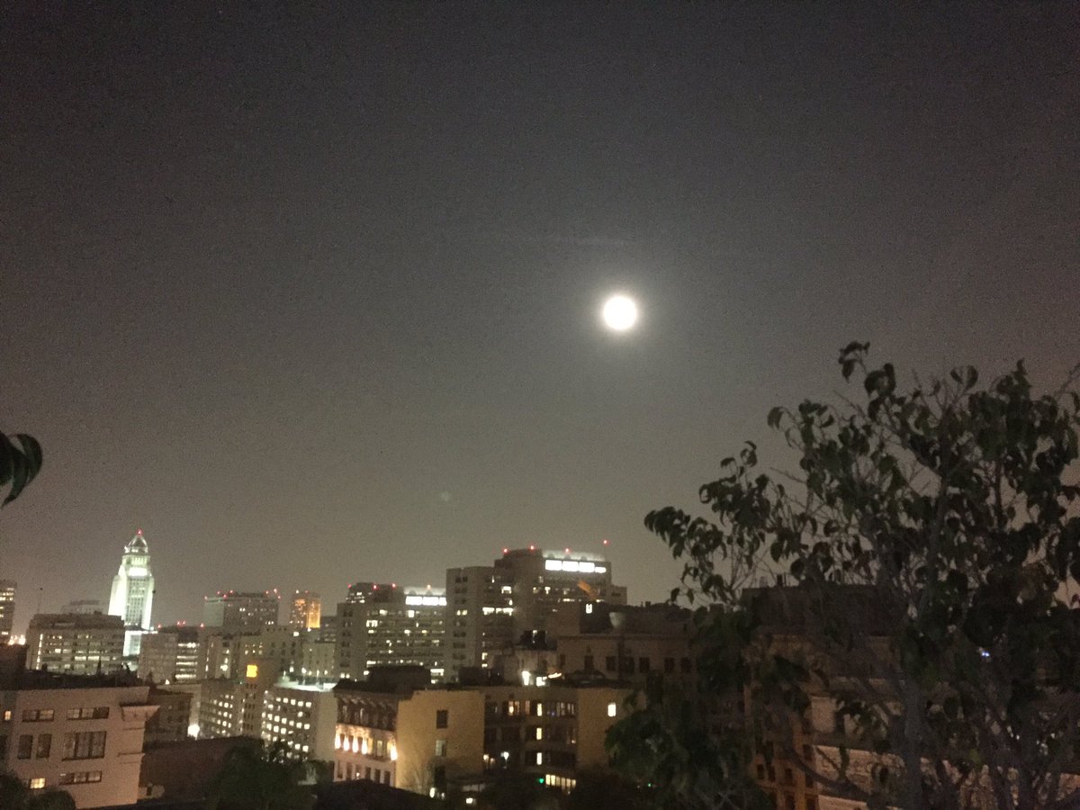 PaloXanto's tweet photo. hello, goodbye #supermoon 2016

#geminimoon #coldmoon #skyvision #dtlaviews 🌓 🌕 🌗 https://t.co/m9GpqPy8U6