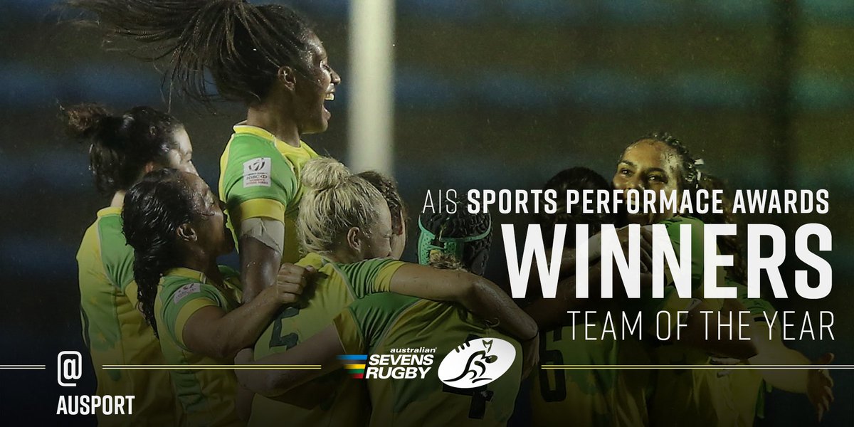 Aussie7s's tweet photo. Your 2016 @Ausport Team of the Year! The Women's #Aussie7s! More at: https://t.co/W9eeSSXAtZ #ASPAs https://t.co/TSnZE0flT8