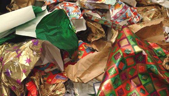 greenerpboro's tweet photo. Don't bin your Xmas wrapping paper this year. Recycle it in your green bin. Approx 83 sq km ended up in UK rubbish bins last year! https://t.co/hP8KeNcnuT