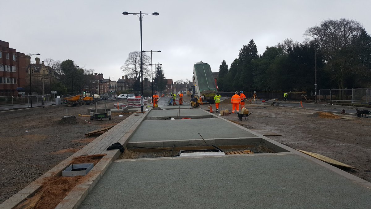 Victoria Park Phase 2 ulticolour tarmac going down, thanks to <a href="/MULTIPAVE/">MULTIPAVE NW LTD</a> doing a great job. Not long now ! <a href="/GroundControlGC/">Ground Control</a> <a href="/AWallaceGC/">Alistair Wallace</a>