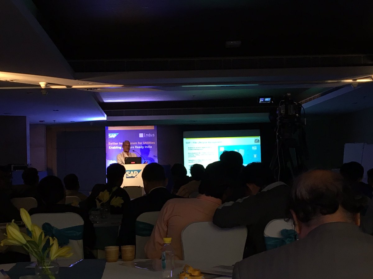NubeelAnsari's tweet image. APGENCO presenting at #BetterIndiaForumforUtilities. How they achieved #digital office with #SAP