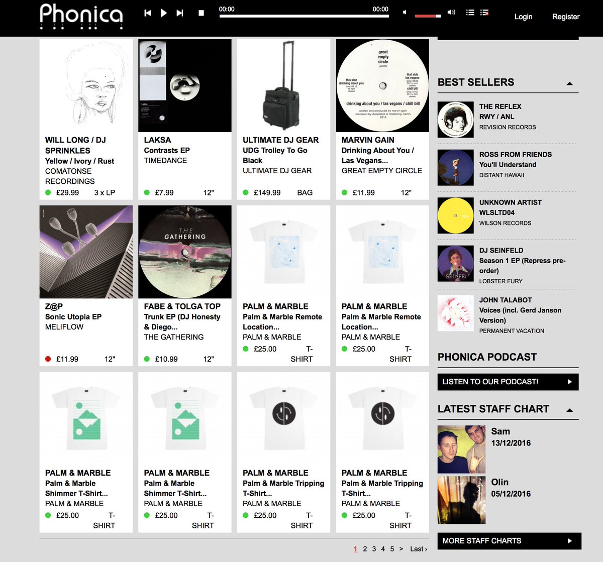 palmandmarble's tweet photo. Our tees up in the @phonicarecords new releases, perfect #Christmasgift #screenprinted #apparel #phonicarecords #merch #palmandmarble https://t.co/SWgS7c38Pq