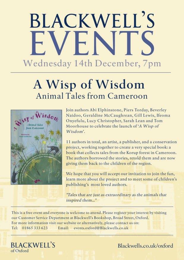 lantanapub's tweet photo. If in #Oxford,celebrate #AWispofWisdom with us @kidsblackwell FREE from 7pm! Meet @SarahLean1 @PiersTorday @GMcCaughrean @moontrug &amp; more! https://t.co/UamMbijRKW