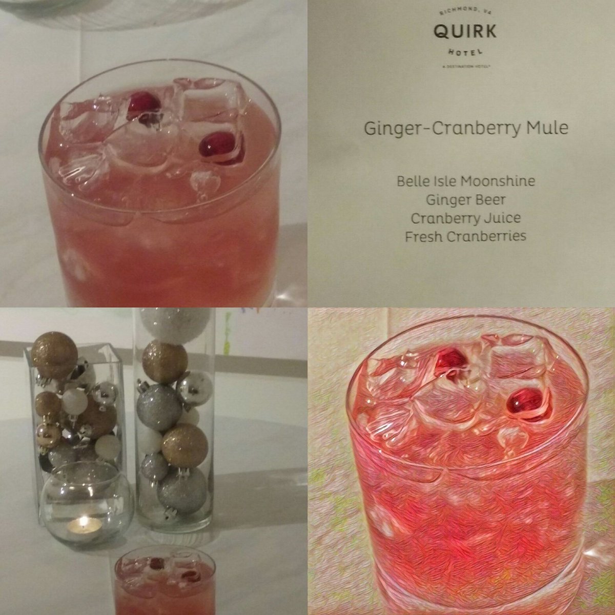 HeyMsE's tweet photo. https://t.co/a4OAhy6O5Q
#GingerCranberryMule #cocktailrecipe #BelleIsleMoonshine  #rvaevent #QuirkyChristmas https://t.co/x8I0DqmkDc