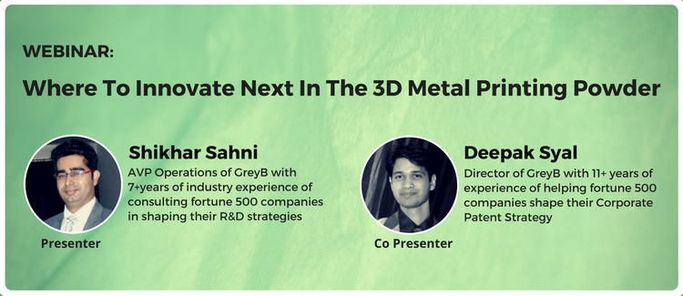 GreyBservices's tweet image. Attend our webinar to know the whitespaces where you can innovate and get a better hold on the market bit.ly/3d-metalpowder
