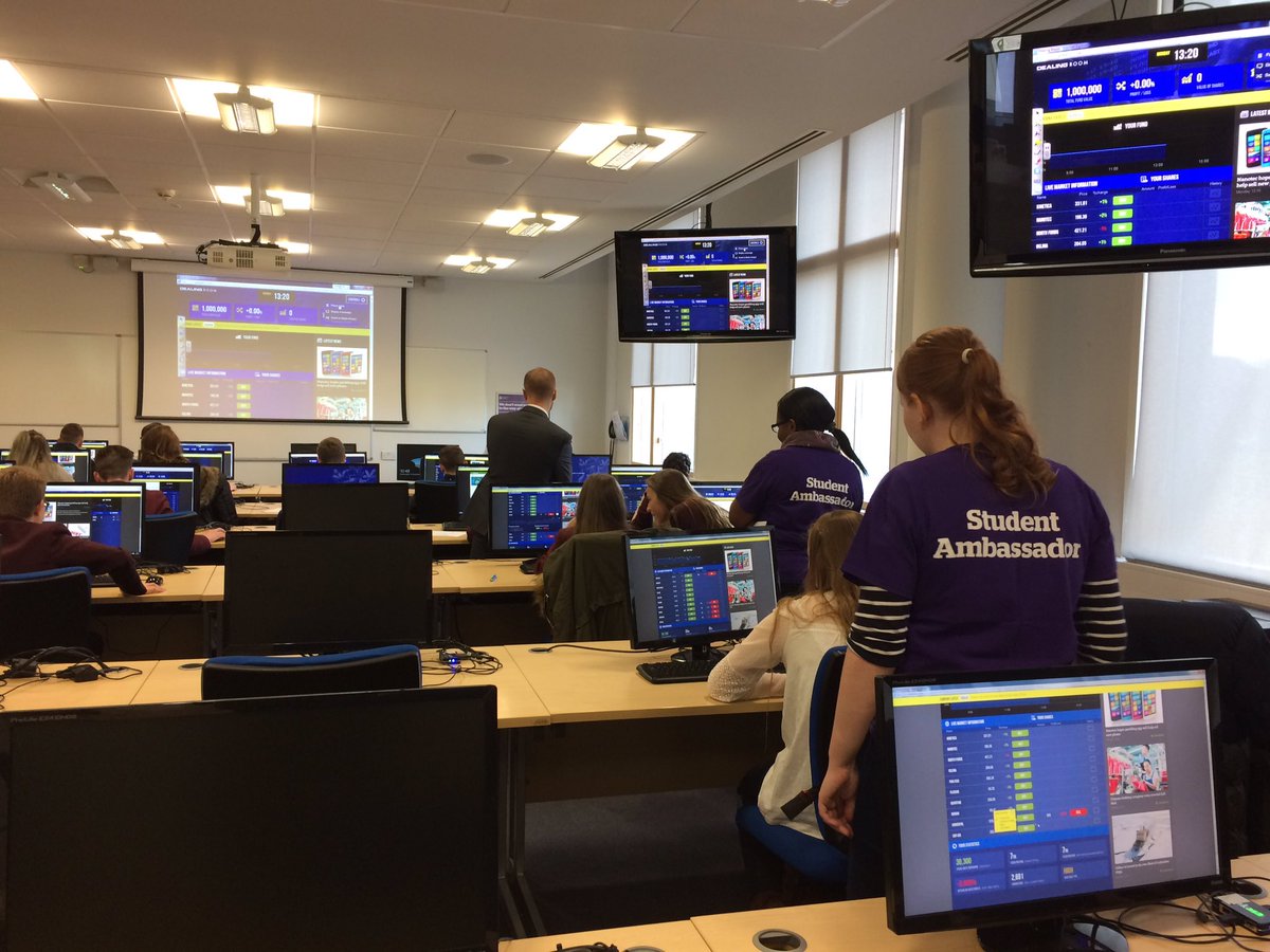 The trading room floor is open! BUY! BUY! BUY! Oh wait... sell! <a href="/AngliaRuskin/">ARU</a> @investorsims