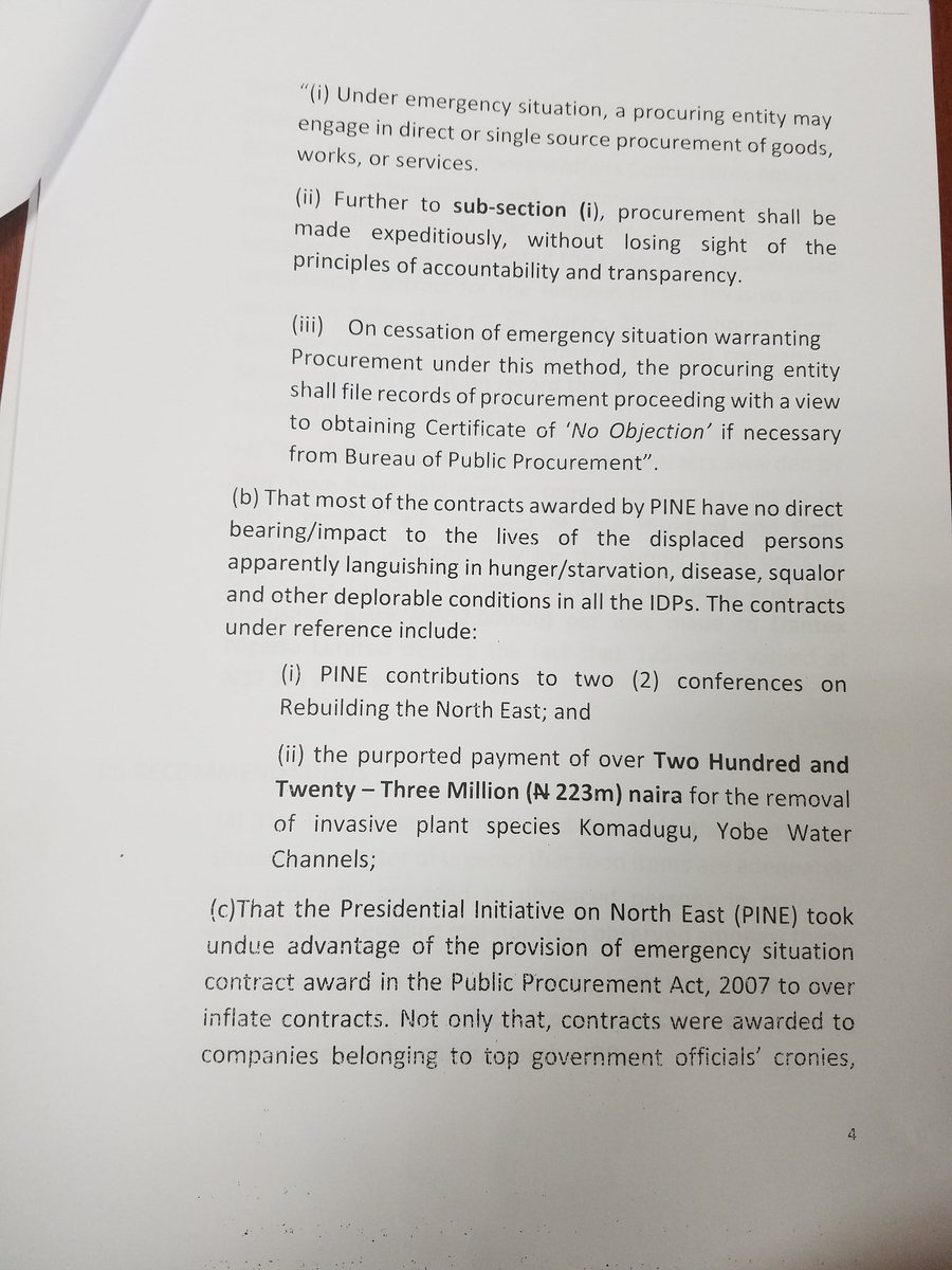 The senate indicted SGF David Babachir Lawal called over “Mounting Humanitarian Crisis in the North East”, calling for his resignation & prosecution.