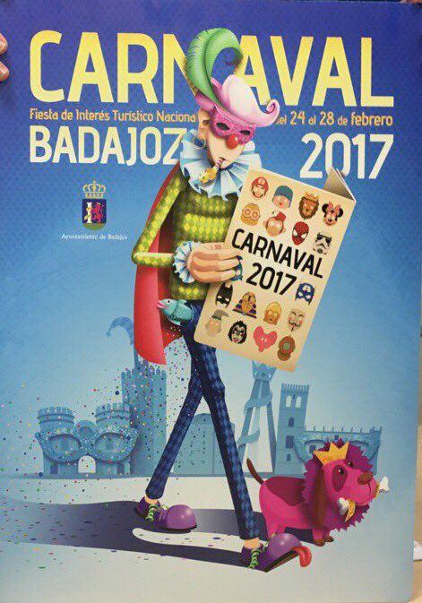 Cartel anunciador de 2017... Llega el Carnaval de Juan Diego Ingelmo.