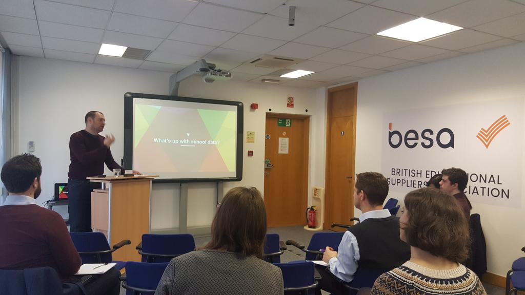 NinaIles's tweet photo. Fresh from yesterday's #bettchat @Assembly_Edu #JoshuaPerry presents today's @besatweet seminar #schooldata #launchpad 🤓 https://t.co/xsCt3Lg3fz