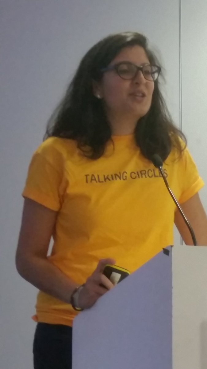 XLR8Ruk's tweet photo. The wonderful Dimple engaging the audience with @_talkingcircles a platform to promote learning between coworkers @XLR8Ruk #startups https://t.co/qs5we7JHkN
