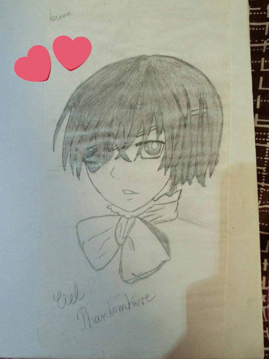 YGINFIRES's tweet image. HAPPY BIRTHDAY CIEL PHANTOMHIVE 😍💕 ILY (that's like an old me drawing so yeah ahahah XD)