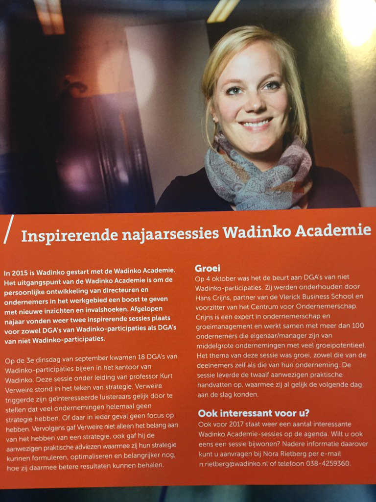 Wadinko Academie valt goed in de smaak! <a href="/wadinko/">Wadinko</a>