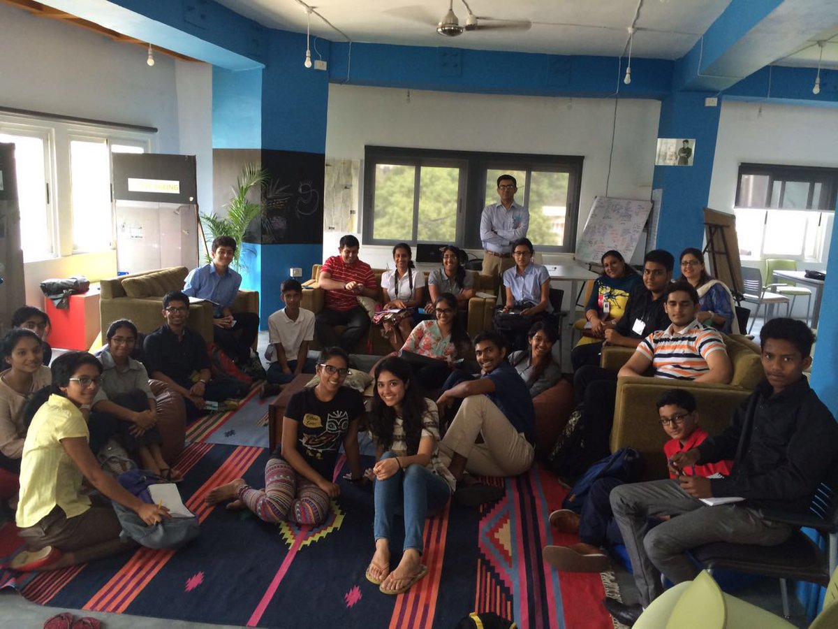 MentorsSpark's tweet photo. Notable moments @NUMA_blr #radhikayelkur w Students on #Entrepreneurship gyaan #SparkPlug2016 in 6 days meet industry experts #careerexplore https://t.co/1ib5AL4g8B