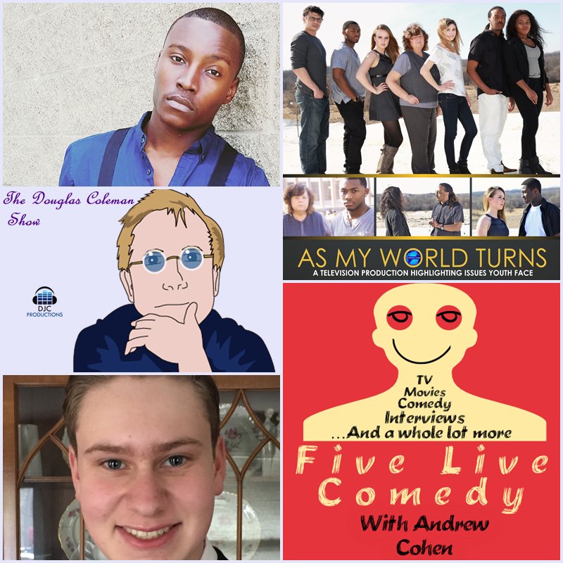 DouglasColeman3's tweet photo. 12/19 at 3pm ET on The DCS, 16yo writer director podcaster and stand-up comedian Andrew Cohen and TV drama Producer/Director Etderick Bettie https://t.co/locvYhIUhV