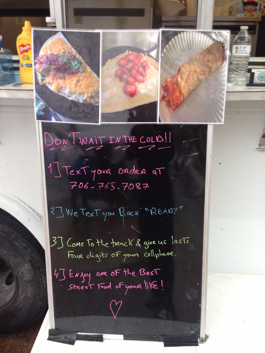holycrepeGA's tweet photo. You can have our crepes and enjoy extra time!11:30-1:30pm today @onepressplace @Succentrix @RoundSphere special:bbq crepe today limited 10 https://t.co/6A8BwEvmcH