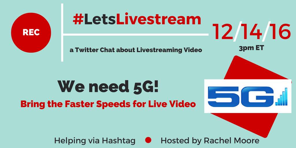 LVCLive's tweet photo. Everyone knows about 4G, but did you know that 5G is coming? Get techie w/me today on the #LetsLivestream #TwitterChat &amp; #Livestream! https://t.co/vLArYwXZgp