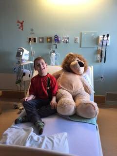 A huge thanks to the @WHLPats and #rgh for taking the time to@visit my son in the hospital. He loves his teddy bear. Thank you to all.