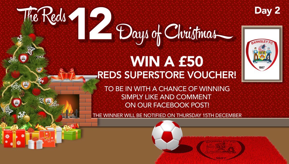 DAY 2: The Reds '12 Days Of Christmas' Day Two Prize Revealed! #COYR #Giveaway
Read more at barnsleyfc.co.uk/news/article/2…