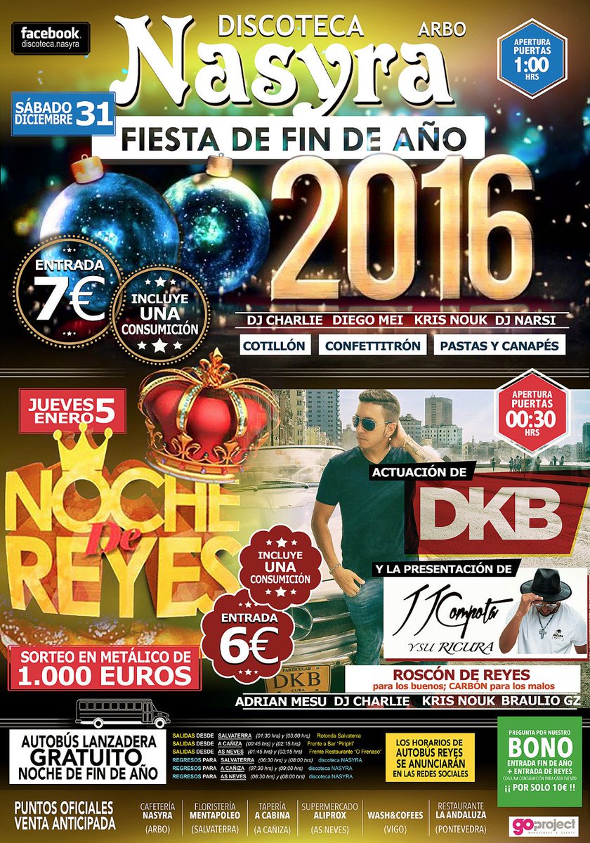 Os esperamos a las 2 producciones para estas navidades the <a href="/_GoProject_/">GoProject</a>  project en la sala Nasyra en Arbo