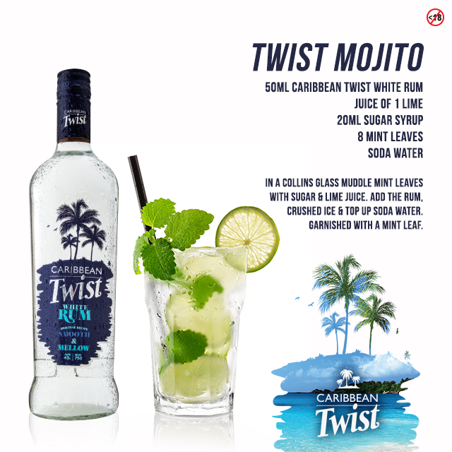 For the perfect #WhiteRum mojito! Share your <a href="/CaribTwistSA/">Caribbean Twist SA</a> #Rums cocktail recipes with us on bit.ly/2hoF4n5 and you could WIN!