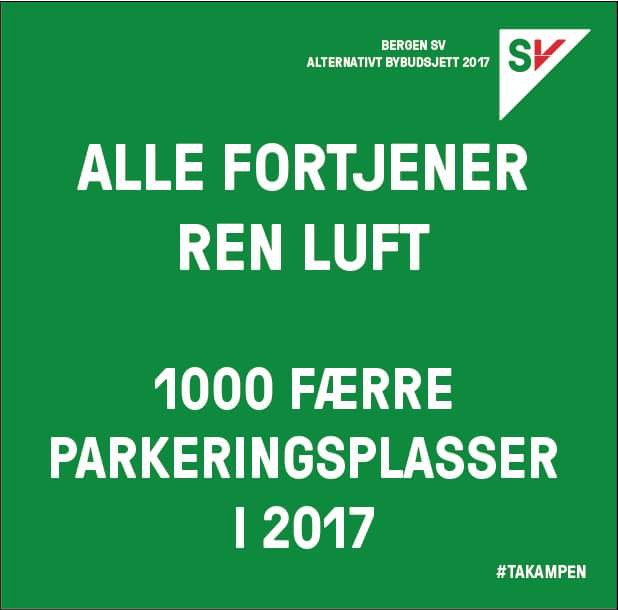 #takampen med <a href="/BergenSV/">Bergen SV</a> i #beby for bedre #byluft #bybudsjett