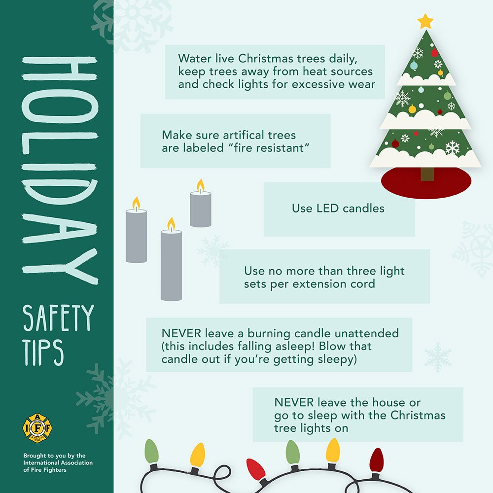 Merry Christmas! Have a safe Holiday season..! #IAFFsafetytips #Local709