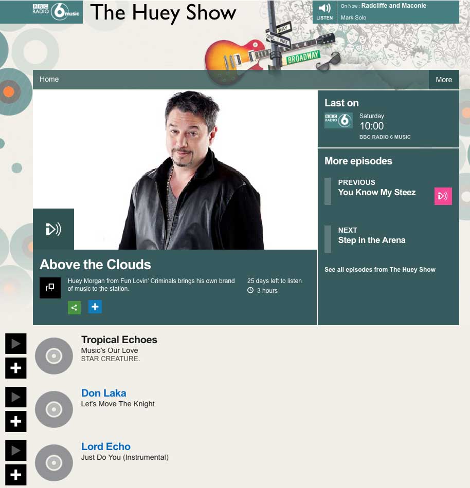 RapAndSoulPromo's tweet photo. Thanks to @OfficialHuey for breaking out #DonLaka of the #BoogieBreakdown at the weekend on his show for @BBC6Music 
#RapAndSoulPromo https://t.co/Qw6QEm6qmP
