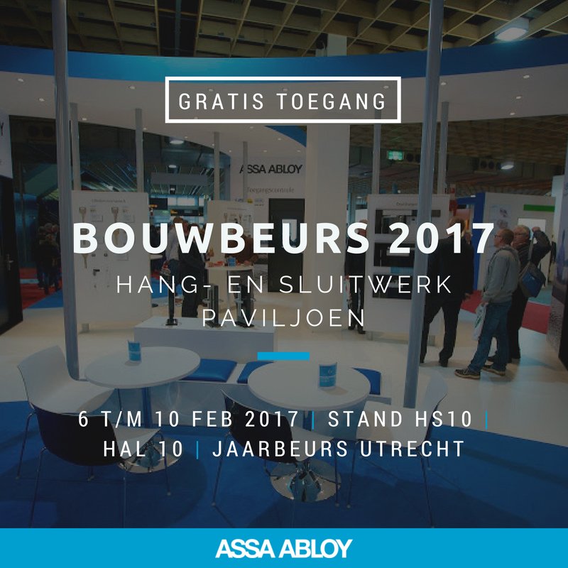 Op de @BouwBeurs17 presenteren wij veel nieuwe #productinnovaties. Meer weten en #gratis kaarten? Ga naar: bit.ly/2hwfZ7d