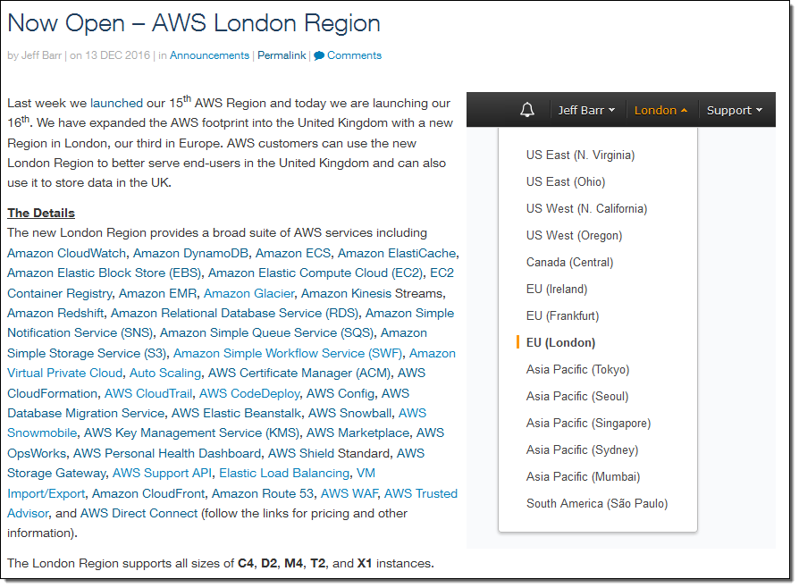 jeffbarr's tweet photo. Now Open - #AWS London Region - https://t.co/BjPUmStGrd https://t.co/Cd4A4Rixzp