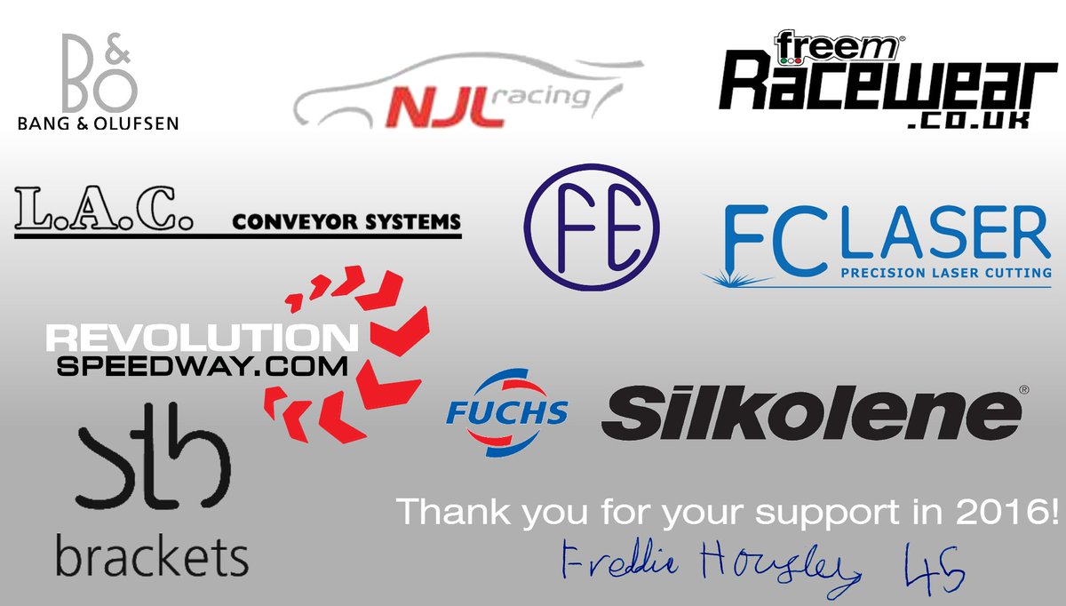 freddiehousley's tweet photo. With 1 race remaining I would like to Thank you all for your support in 2016 #FH45 https://t.co/xURDOhNL7E