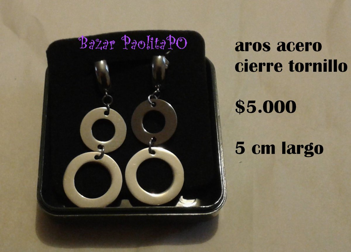 paolitapo's tweet photo. @viralizoRT Joyas de acero BIU rebajadas, especial para regalo, visita https://t.co/LjOOPATxhT , entrega en stgo y envios, gracias x RT https://t.co/EvpiJQZskg