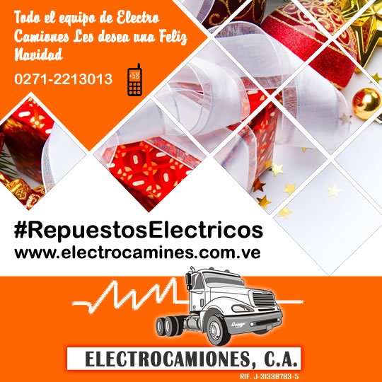 #FelizNavidad y prospero año nuevo les desea todo el equipo de #Electrocamiones #Valera #Trujillo electrocamiones.com.ve