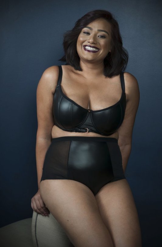 Curvy asian lingerie shared