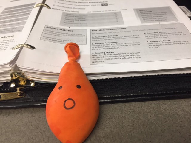 cvandore's tweet photo. Finding I'm not in need of the stress ball! Thanks @Technolutions https://t.co/fL3Jw3YQqP