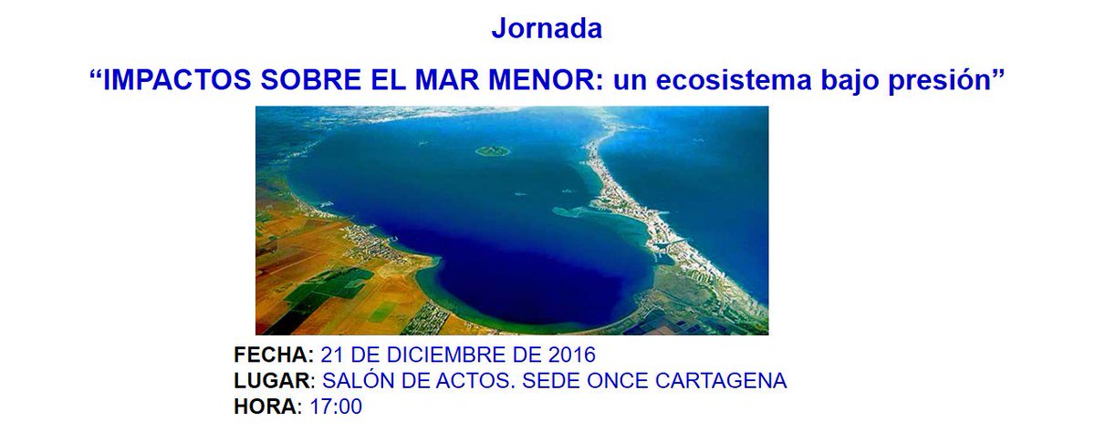 ACAFARMUR (@acafarmur) on Twitter photo Jornada “IMPACTOS SOBRE EL MAR MENOR: un ecosistema bajo presión” <a href="/AytoCartagenaES/">Ayuntamiento de Cartagena</a> <a href="/StellaGrau/">Stella Moreno Grau</a> <a href="/cofmurcia/">COFMURCIA</a>
academiadefarmaciaregiondemurcia.com/ver_noticia.ph… Jornada “IMPACTOS SOBRE EL MAR MENOR: un ecosistema bajo presión” <a href="/AytoCartagenaES/">Ayuntamiento de Cartagena</a> <a href="/StellaGrau/">Stella Moreno Grau</a> <a href="/cofmurcia/">COFMURCIA</a>
academiadefarmaciaregiondemurcia.com/ver_noticia.ph…