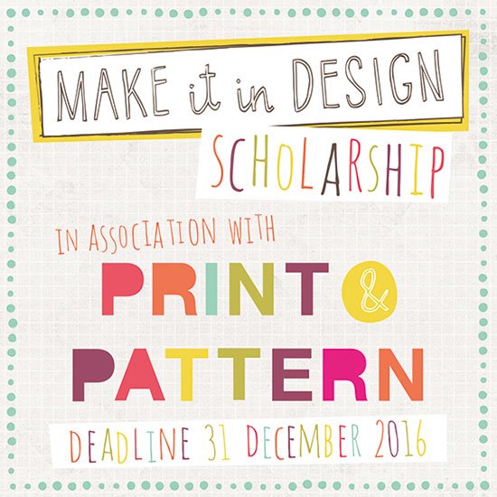 SurfacePatternD's tweet image. Last day to submit your application for the #makeitindesign and P&P Scholarship worth over £1,280 tinyurl.com/zdmacgc