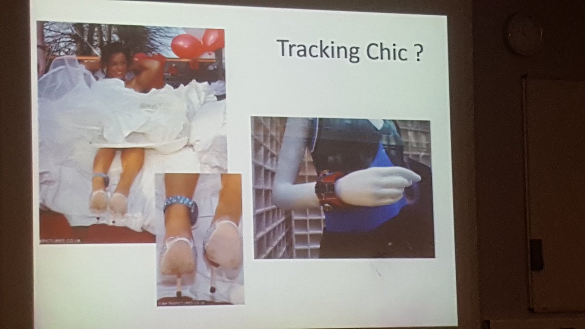 RayJHolt's tweet photo. Tracking Chic? Bracelet on right mimics chunky tech aesthetic - even though it doesn't contain tech. #TrackingLeeds https://t.co/aHtcNCWJHa