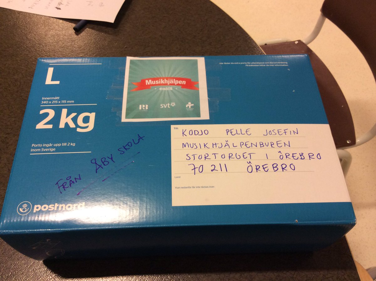 FritidsAby's tweet photo. Paket på väg till buren! #mh16 https://t.co/JYJTTq8GuI