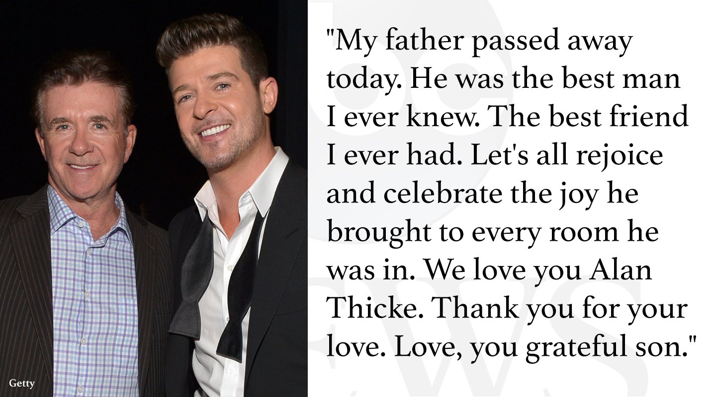 Robin Thicke And Alan Thicke